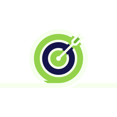 Cartoon bullseye icon